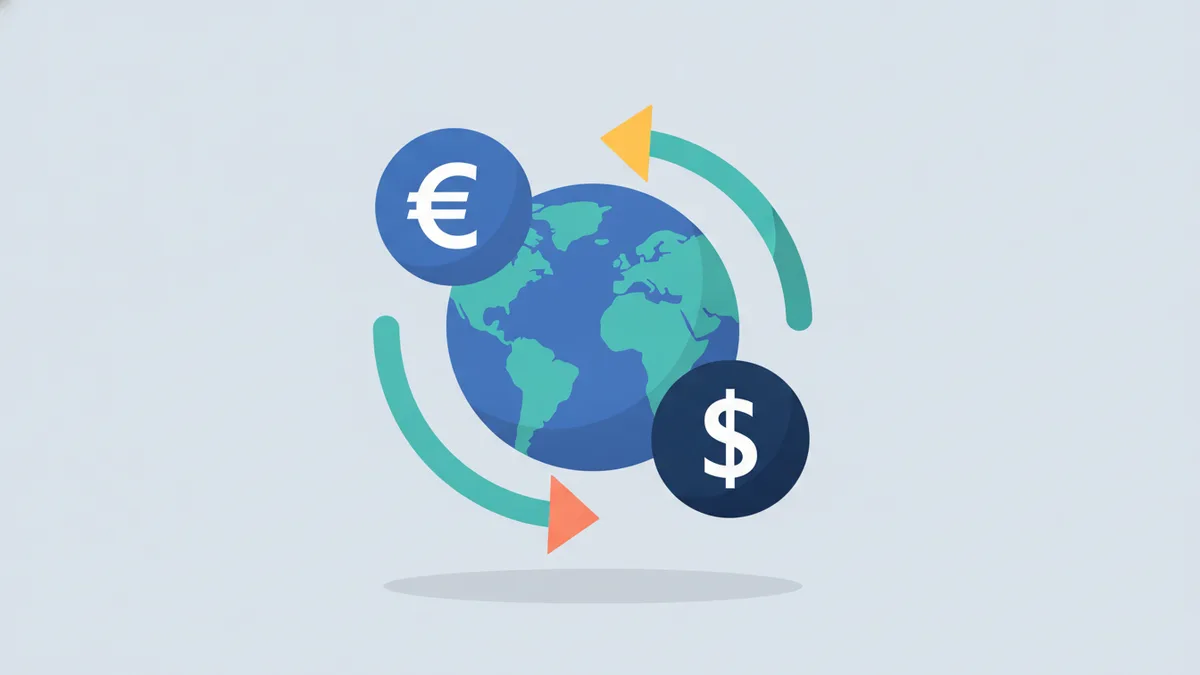 Pantallas con cotizaciones de pares de divisas representando el mercado Forex